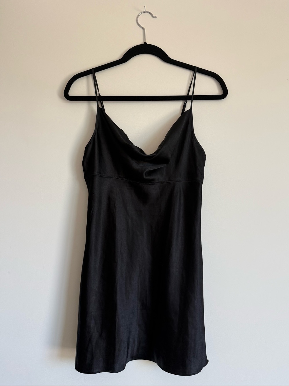 Little Black Slip Dress with Cowl Neck by Victoria’s Secret
